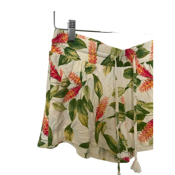 Stars Above Tropical Print PJ Lounge Shorts - Picture 2 of 3